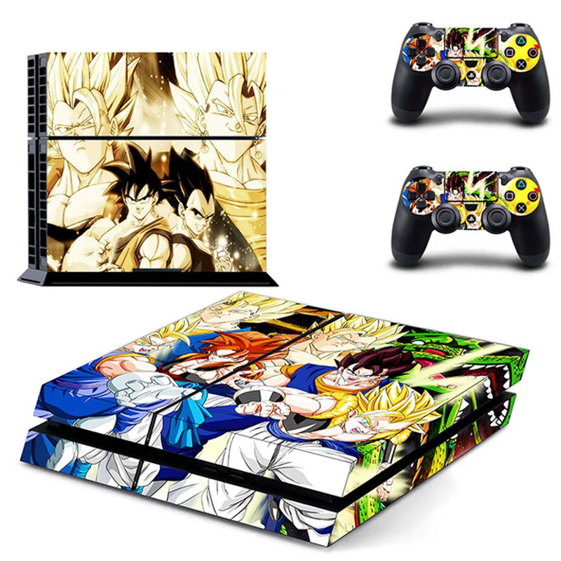 Для игровой станции PS4 Dragon Ball 4 консоли с 2 виниловыми наклейками для контроллера