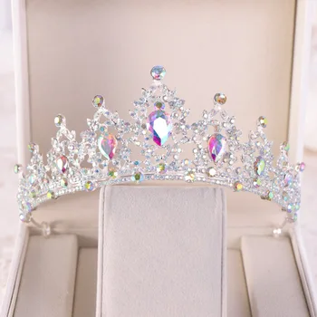KMVEXO Vintage AB Blue Gold Crystal Bridal Tiaras Brides Heart Drop Hairbands Crowns Wedding Hair Accessories Prom Jewelry Gifts
KMVEXO Vintage AB Blue Gold Crystal Bridal Tiaras Brides Heart Drop Hairbands Crowns Wedding Hair Accessories Prom Jewelry Gifts