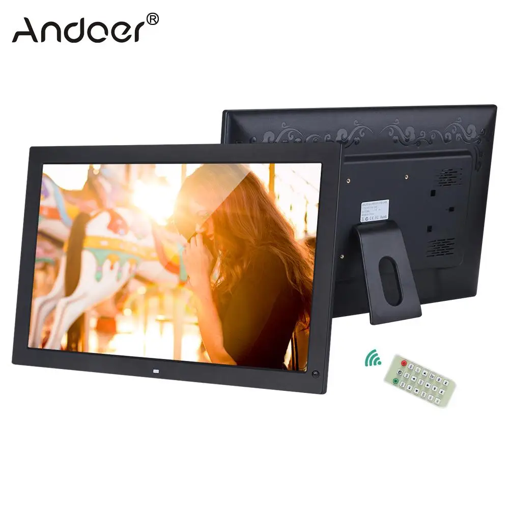 18.5In Wide Screen 1366 * 768 High Resolution LED Digital Photo Frame Digital Album with Remote Control Motion Detection Sensor
18.5In Wide Screen 1366 * 768 High Resolution LED Digital Photo Frame Digital Album with Remote Control Motion Detection Sensor