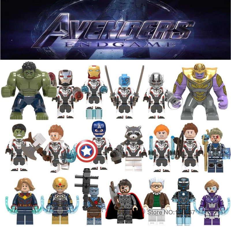 Marvel Endgame Avengers 4 Thor Iron Man War Machine Hulk Ant Man Super hHroes Building Blocks toys gift
Marvel Endgame Avengers 4 Thor Iron Man War Machine Hulk Ant Man Super hHroes Building Blocks toys gift