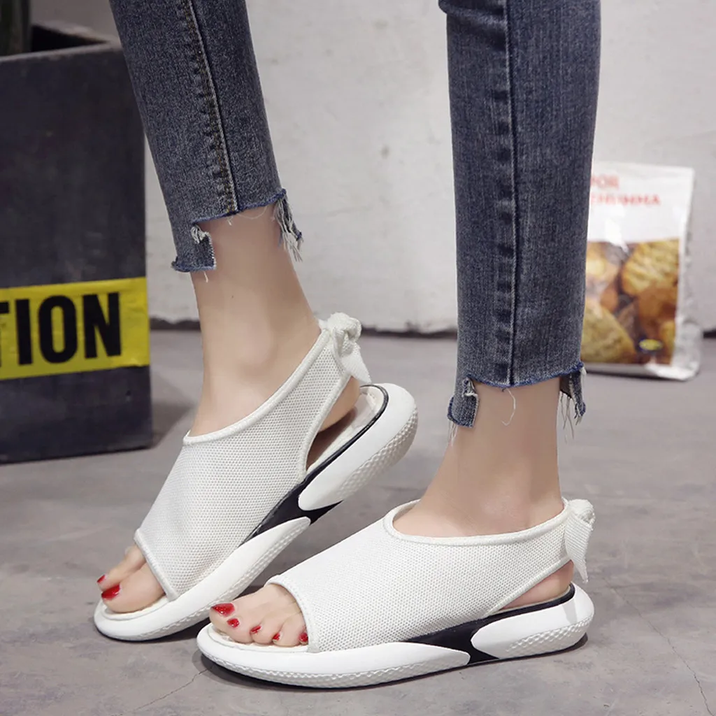 Ladies Summer Sandals Women Flat Bottom Shoes Wild Thick Bottom Casual Fish Mouth Sport Sandals Sandalias Mujer 2019 Sandale
Ladies Summer Sandals Women Flat Bottom Shoes Wild Thick Bottom Casual Fish Mouth Sport Sandals Sandalias Mujer 2019 Sandale