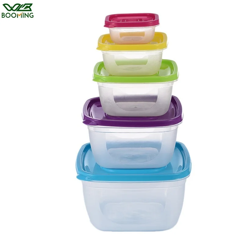 WBBOOMING 5Pcs/Set Square Kitchen Fridge Food Container Lunch Box Multi Capacity Save Space Fresh Vegetable Fruit Storage Boxes
WBBOOMING 5Pcs/Set Square Kitchen Fridge Food Container Lunch Box Multi Capacity Save Space Fresh Vegetable Fruit Storage Boxes