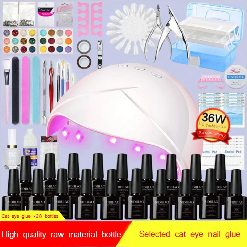 Nail Art Set UV LED Gel Lamp For Nail Manicure Set Multiple Colors To Choose From Gel Nail Polish Varnish Extension Brushes Tool
Nail Art Set UV LED Gel Lamp For Nail Manicure Set Multiple Colors To Choose From Gel Nail Polish Varnish Extension Brushes Tool