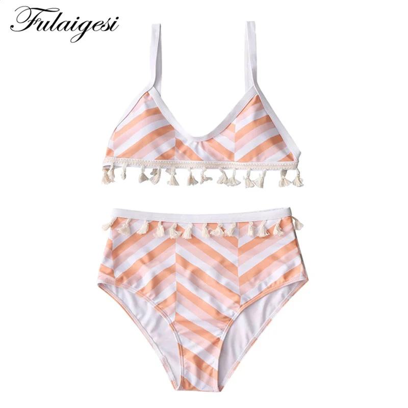 Fulaigesi Bikini women sexy wave striped flounce swimsuit 2019 hot floral swimwear high waist bandage bathing suit beach tankini
Fulaigesi Bikini women sexy wave striped flounce swimsuit 2019 hot floral swimwear high waist bandage bathing suit beach tankini
