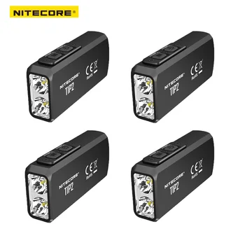 

4PCS/LOT NITECORE TIP2 led lamp CREE XP-G3 S3 720 lumen USB Rechargeable Keychain LED light Flashlight torch with Battery