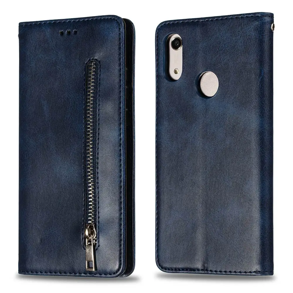 Кожаный чехол на молнии KISSCASE для Huawei P30 P20 Lite Pro P30Lite P Smart Nova 3i Y6 Y7 Y9 2019|Чехлы-книжки| |