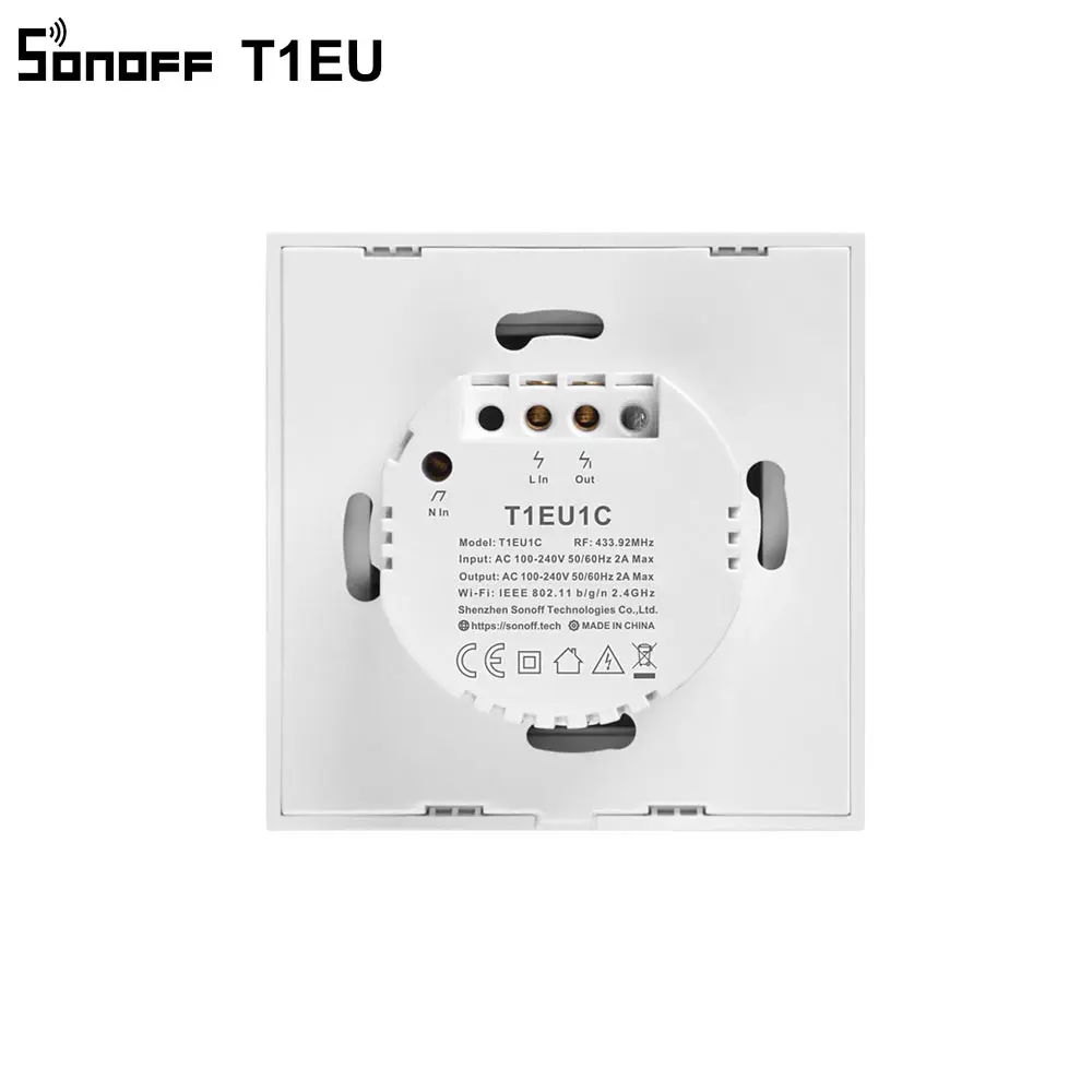 SONOFF Новый T1EU Wifi смарт переключатель сенсорный экран Дистанционное