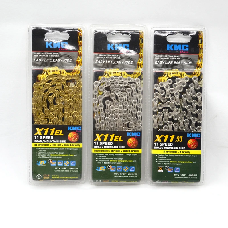116 links, 6/7/8/9/10/11 speed, Silver/Gray/Gold for mtb road bike bicycle chain KMC Z99/X9/X9SL/X10/X10SL/X11/X11SL Chain
116 links, 6/7/8/9/10/11 speed, Silver/Gray/Gold for mtb road bike bicycle chain KMC Z99/X9/X9SL/X10/X10SL/X11/X11SL Chain