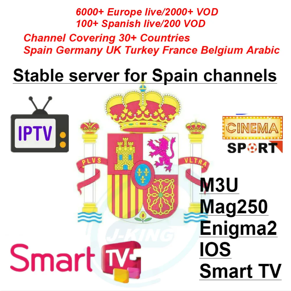 Spain IPTV Spanish 7000 +LiveTV Europe Arabisch France Spain IPTV champion abonnement voor m3u Frankrijk belgische Arabische
Spain IPTV Spanish 7000 +LiveTV Europe Arabisch France Spain IPTV champion abonnement voor m3u Frankrijk belgische Arabische