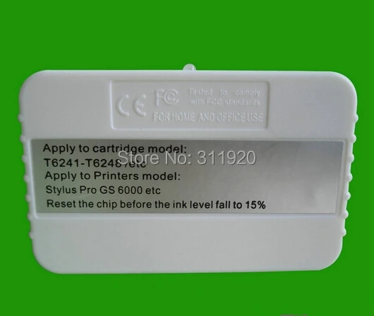 T6241 - T6248 Ink Cartridge Chip Resetter For Epson Stylus Pro GS6000 Printer