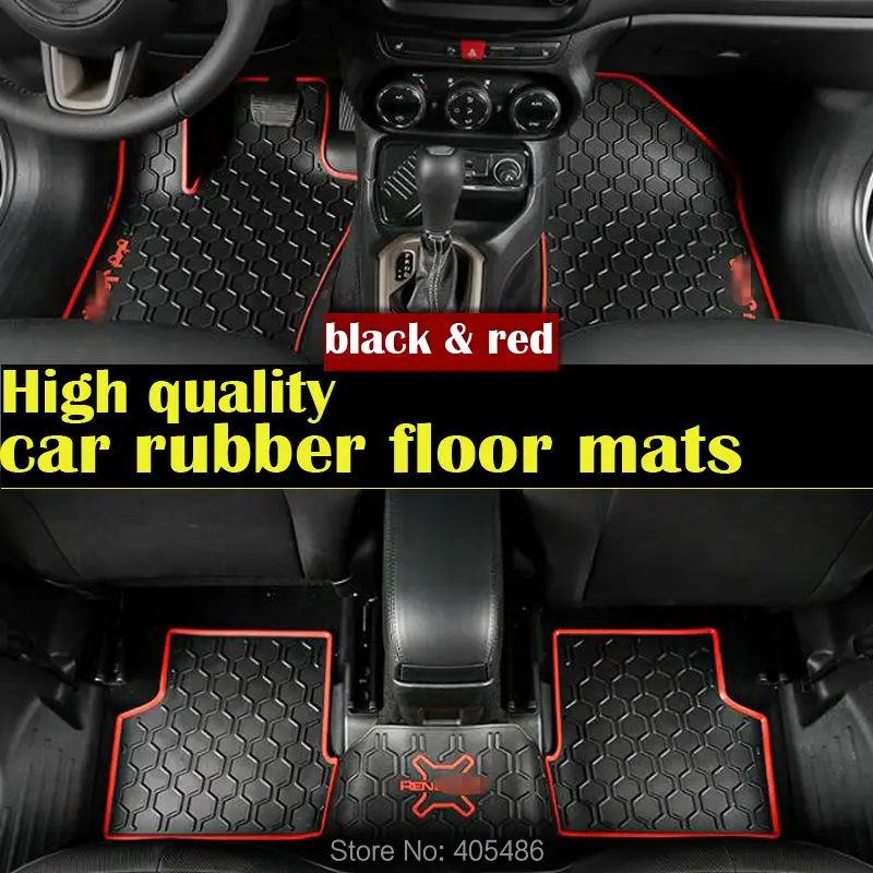 DHL TNT Black red 3D Custom floor mats fit car rubber Material Floor Liner Kit Mat for Jeep Renegade car-styling liner carpet
DHL TNT Black red 3D Custom floor mats fit car rubber Material Floor Liner Kit Mat for Jeep Renegade car-styling liner carpet