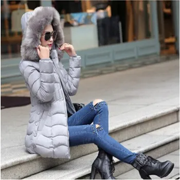 AILOOGE 2017 New Winter Coat Women Fashion Large Size Zipper Thickening Heavy Hair Collar Long Cotton-Padded Clothes 5 Colors
AILOOGE 2017 New Winter Coat Women Fashion Large Size Zipper Thickening Heavy Hair Collar Long Cotton-Padded Clothes 5 Colors