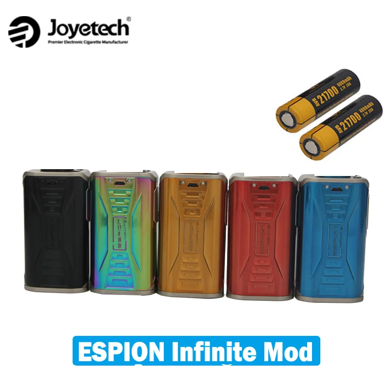Joyetech Espion Infinite 230W Mod with 21700 Battery 8000mAh Battery Capacity vaporizer
Joyetech Espion Infinite 230W Mod with 21700 Battery 8000mAh Battery Capacity vaporizer