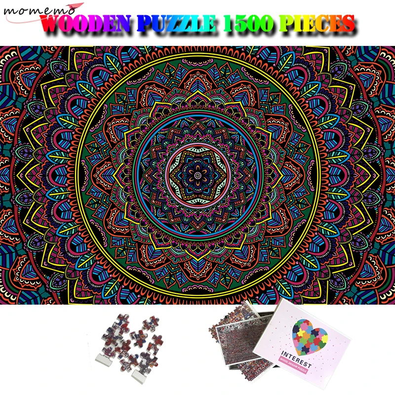 Blooming Mandala Jigsaw Puzzle 1500 Pieces Wooden Puzzle Toys Difficult 1500 Piece Puzzles for Adults Kids Teens Gift Home Decor
Blooming Mandala Jigsaw Puzzle 1500 Pieces Wooden Puzzle Toys Difficult 1500 Piece Puzzles for Adults Kids Teens Gift Home Decor