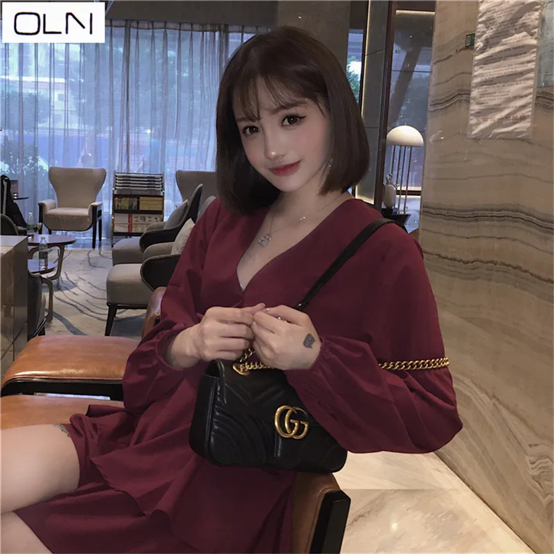 dress korean summer new arrival women 2019 new temperament retro waist V-neck stitching fashion ladies feminine dress for women
dress korean summer new arrival women 2019 new temperament retro waist V-neck stitching fashion ladies feminine dress for women