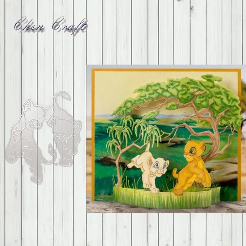 Two little lions are playing Metal Cutting Dies Stencil DIY Scrapbooking Photo Album Decor Embossing Cards Making DIY Crafts
Two little lions are playing Metal Cutting Dies Stencil DIY Scrapbooking Photo Album Decor Embossing Cards Making DIY Crafts