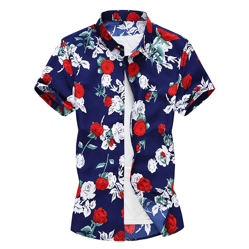 2019 Short Sleeve Shirt Men Summer Fashion Casual Plus Size Mens Floral Shirts High Quality Flower Shirts Mens Social 6XL 7XL
2019 Short Sleeve Shirt Men Summer Fashion Casual Plus Size Mens Floral Shirts High Quality Flower Shirts Mens Social 6XL 7XL
