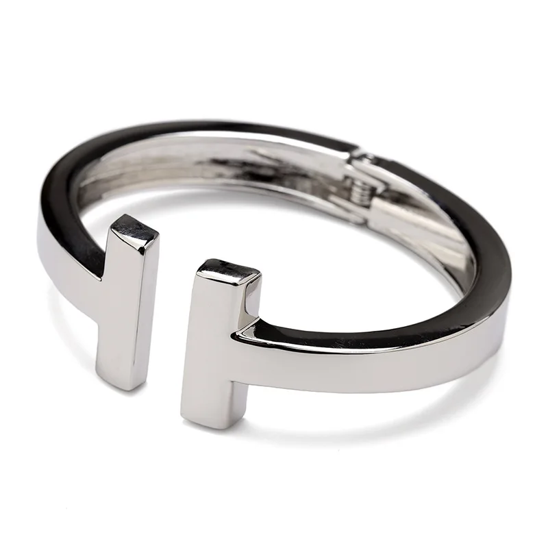 T1S- 125 New Arrivals Party Gift Pulsera mujer Silver & Gold Black Men Women Jewelry Thick Double T Cuff bangles Bracelet
T1S- 125 New Arrivals Party Gift Pulsera mujer Silver & Gold Black Men Women Jewelry Thick Double T Cuff bangles Bracelet