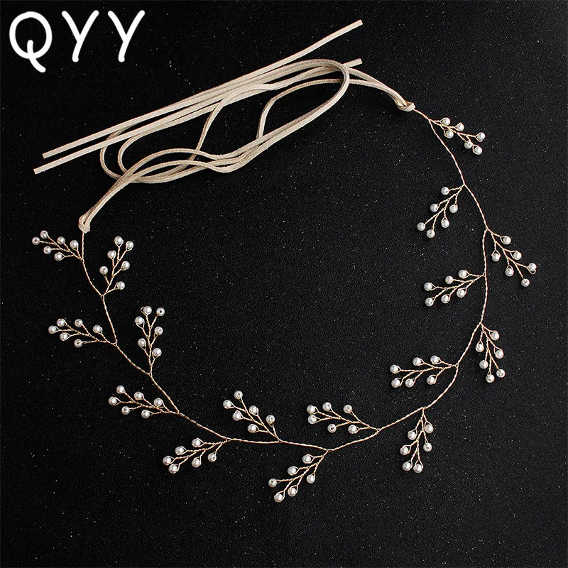 QYY Simulated-pearl Handmade Vine Wedding Headband Hair Jewelry Ornaments Girls Bridal Hair Accessories Bridesmaid Headpieces
QYY Simulated-pearl Handmade Vine Wedding Headband Hair Jewelry Ornaments Girls Bridal Hair Accessories Bridesmaid Headpieces