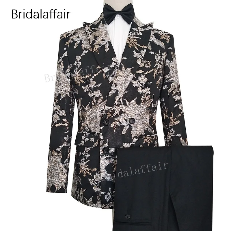 Gwenhwyfar Tailored Made Groom Tuxedos Fashion Printed Blazer Slim Fit Men Suit Wedding Mens Suits 2Pcs Jacket and Black Pants
Gwenhwyfar Tailored Made Groom Tuxedos Fashion Printed Blazer Slim Fit Men Suit Wedding Mens Suits 2Pcs Jacket and Black Pants