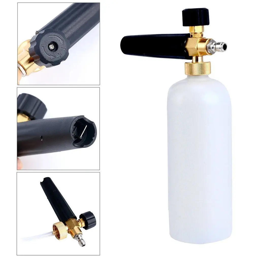 1/4 Adjustable High Pressure Snow Foam Lance Cannon Washer Practical Car Wash Bottles Jet
1/4 Adjustable High Pressure Snow Foam Lance Cannon Washer Practical Car Wash Bottles Jet