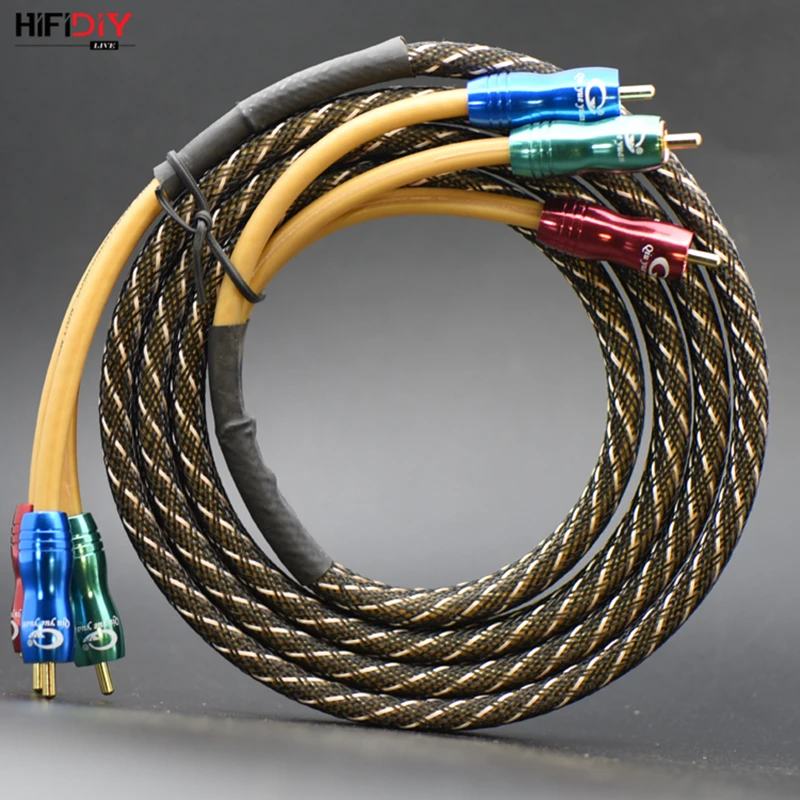 HIFIDIY Woven net Hi-Fi cable video audio cable pure copper 6 head component color difference line 3 to 3 line DVD/projector/TV
HIFIDIY Woven net Hi-Fi cable video audio cable pure copper 6 head component color difference line 3 to 3 line DVD/projector/TV