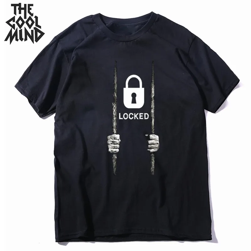 COOLMIND 100% cotton creative locked print men T shirt casual short sleeve cool men Tshirt summer loose t-shirt mens tee shirts
COOLMIND 100% cotton creative locked print men T shirt casual short sleeve cool men Tshirt summer loose t-shirt mens tee shirts
