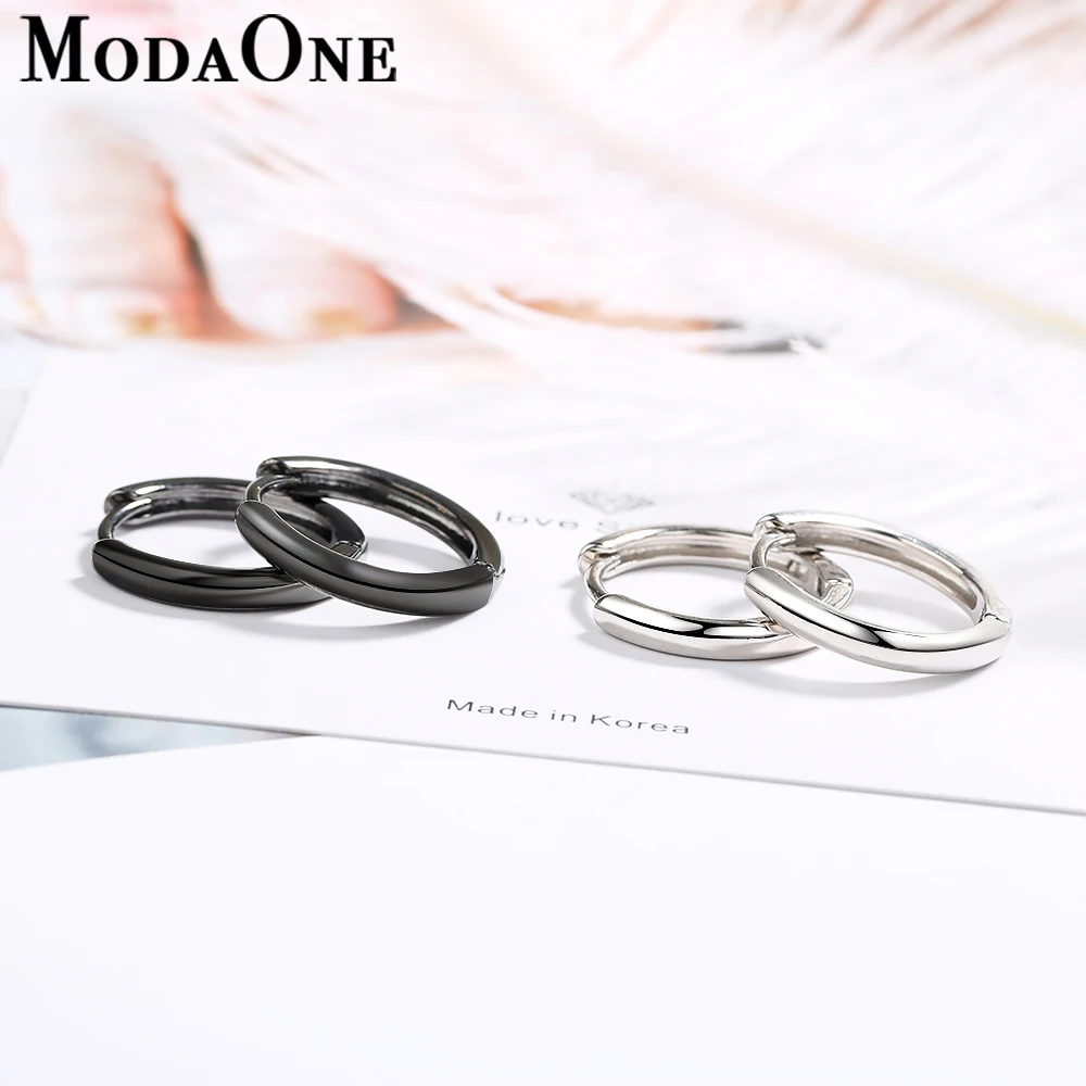 ModaOne Simple Black Round 925 Sterling Silver Hoop Earrings For Women Fashion Jewelry aros de moda 2019 mujer oreja aretes
ModaOne Simple Black Round 925 Sterling Silver Hoop Earrings For Women Fashion Jewelry aros de moda 2019 mujer oreja aretes