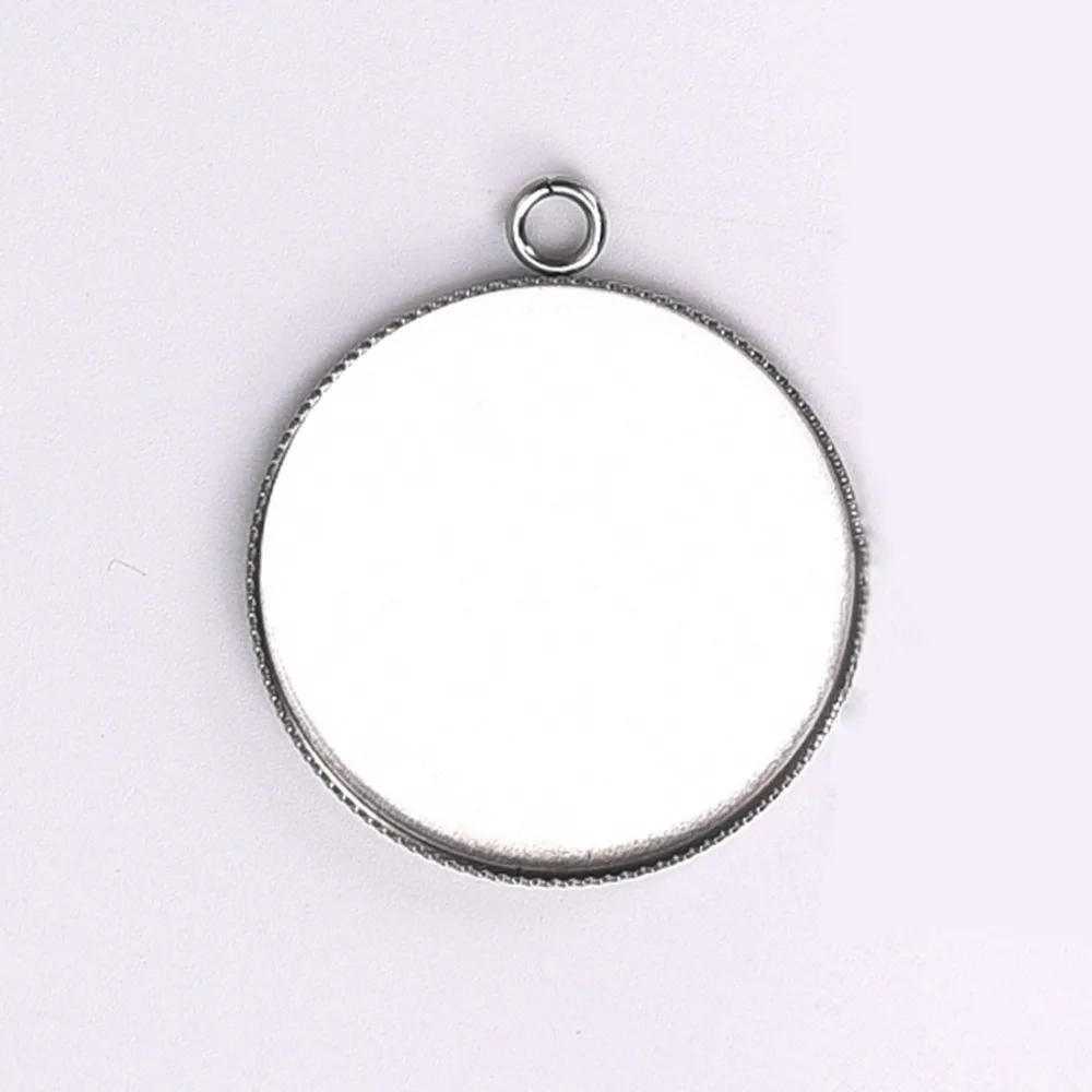 20Pcs/lot Stainless Steel Pendant Cabochon Setting Serrated Flat Round 30mm Bezel Jewelry Making DIY Component Necklace Gem Base
20Pcs/lot Stainless Steel Pendant Cabochon Setting Serrated Flat Round 30mm Bezel Jewelry Making DIY Component Necklace Gem Base