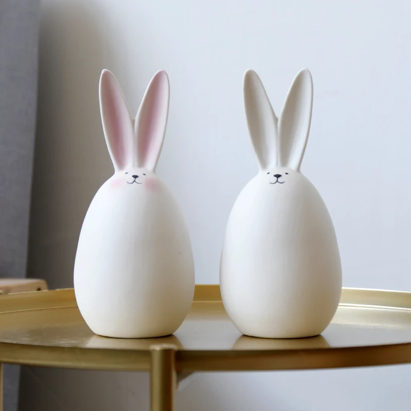 INS white ceramics kawaii bunny ornaments for living room decorations home decor crafts animal rabbits porcelain figurines
INS white ceramics kawaii bunny ornaments for living room decorations home decor crafts animal rabbits porcelain figurines