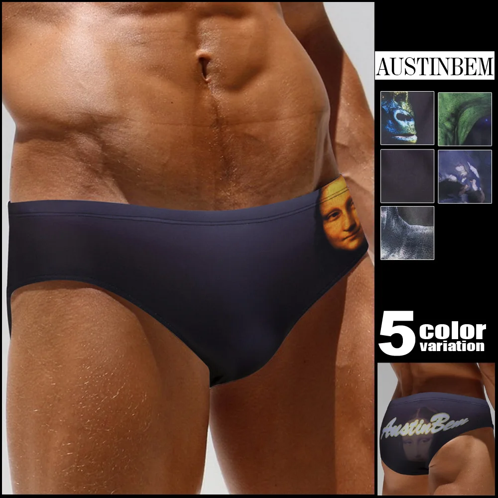Men's Trunks Personality Patterns Men's Swimming Trunks Low Waist Swimming Gay Briefs Swimwear Boxers Color Hot Sell Summer
Men's Trunks Personality Patterns Men's Swimming Trunks Low Waist Swimming Gay Briefs Swimwear Boxers Color Hot Sell Summer