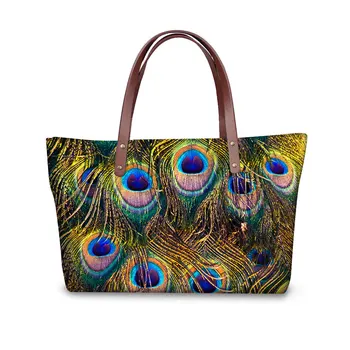Top Quality Women Tote Bags Large Capacity Peacock Feathers Print Girls Casual Bags Handbags Ladies Designer Handle Bags Bolsas
Top Quality Women Tote Bags Large Capacity Peacock Feathers Print Girls Casual Bags Handbags Ladies Designer Handle Bags Bolsas