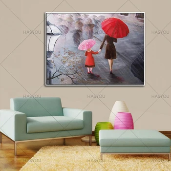 Daughte and Mom Under the Umbrella Painting Wall Art Home Decoration Home Decor Decorative Fine Art Pictures Handpainted Pop Art
Daughte and Mom Under the Umbrella Painting Wall Art Home Decoration Home Decor Decorative Fine Art Pictures Handpainted Pop Art