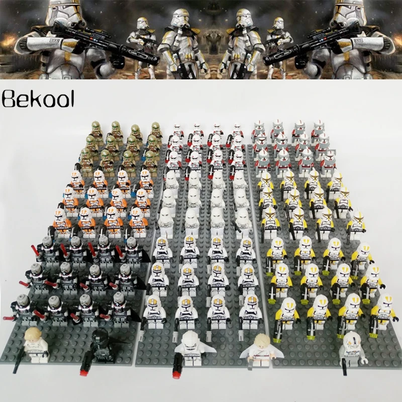 13Pcs/Lot Star Wars toys Jedi Rogue Utapau Clone Trooper Cunner Commander Kashyyyk wolfpack comaptible Brick block kid mini toy
13Pcs/Lot Star Wars toys Jedi Rogue Utapau Clone Trooper Cunner Commander Kashyyyk wolfpack comaptible Brick block kid mini toy