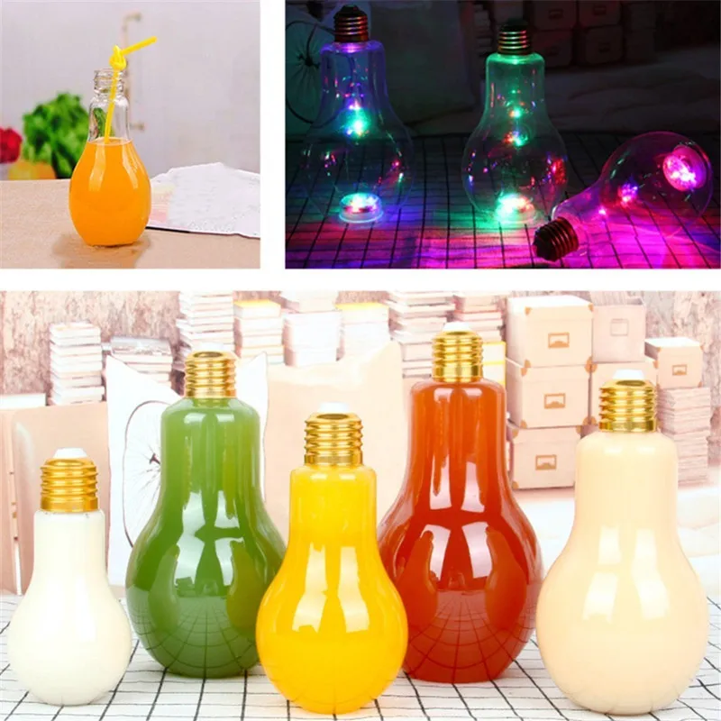 Creative Summer Bulb Water Bottle Fashion Cute Milk Juice Light Bulb Portable Bottles Leak-proof Creative Juice Tea Drink 7Z
Creative Summer Bulb Water Bottle Fashion Cute Milk Juice Light Bulb Portable Bottles Leak-proof Creative Juice Tea Drink 7Z