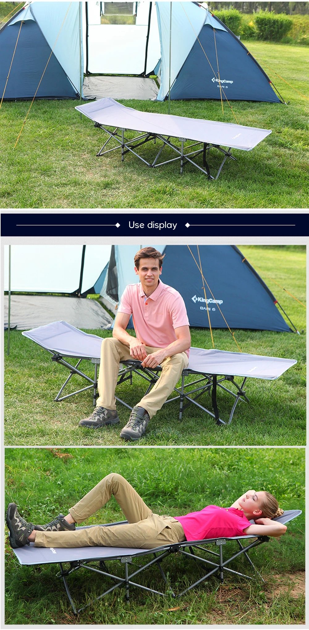 Stable Folding Camping Bed Outdoor 001