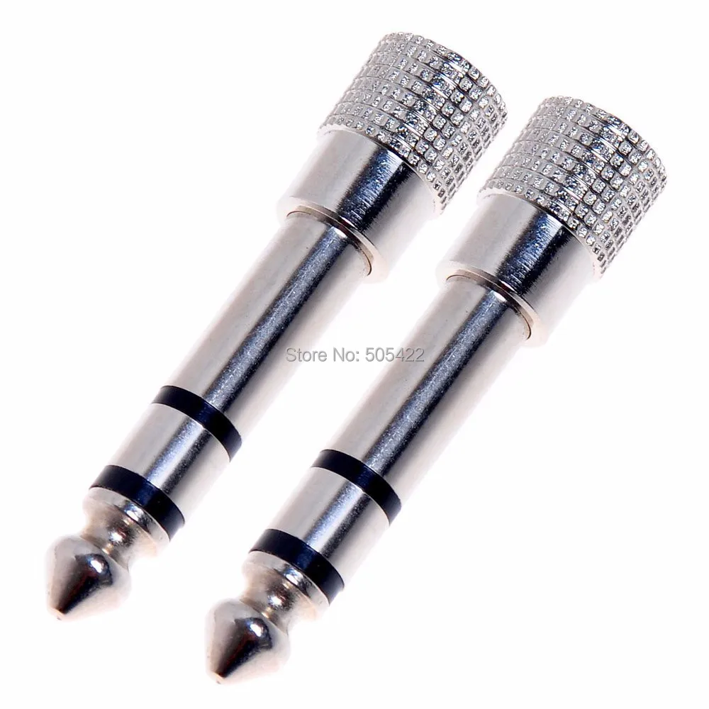 30PCS/LOT Audio 6.35mm Male Plug to 3.5mm Female Jack Aux Stereo TRS Adapter headphone connector | Электроника