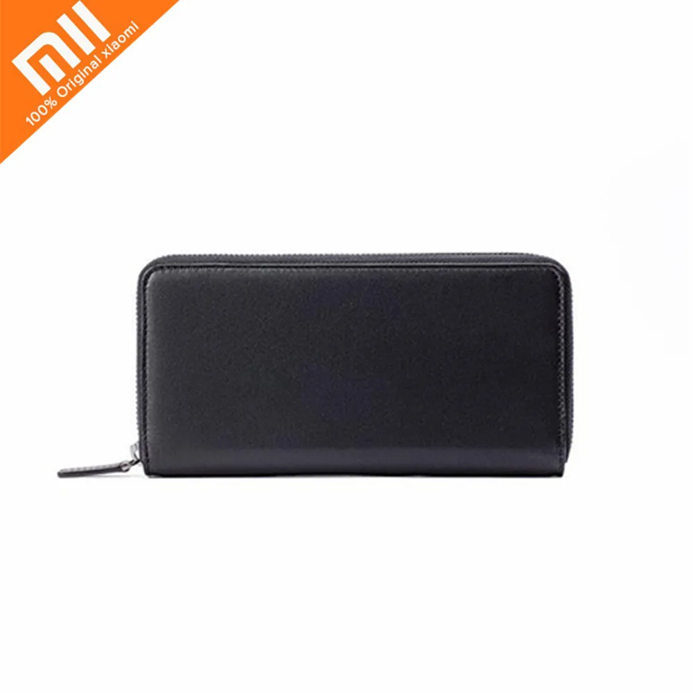 

Xiaomi 90fen Business Minimalist Zipper Around Leather Wallet Bag For Men