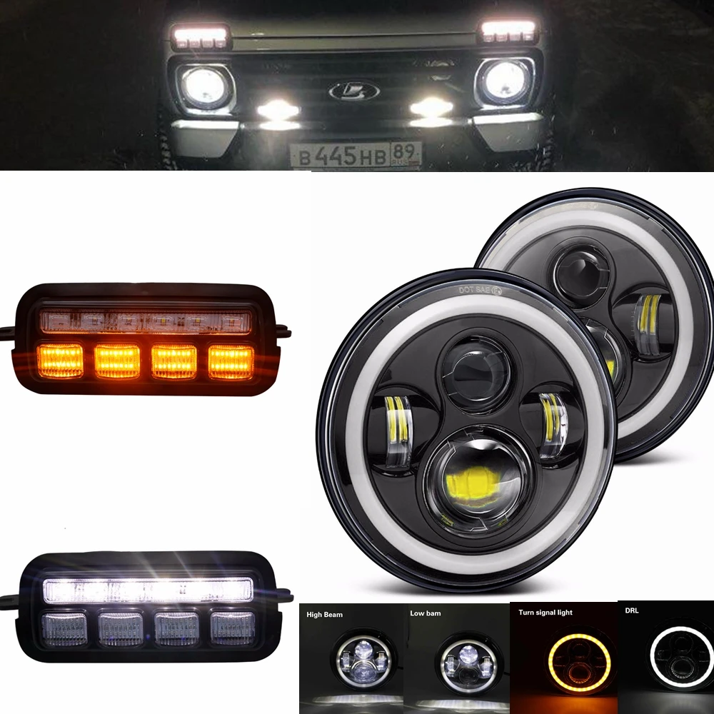 Hot Sell LED Daytime Running Lights for Lada Niva 4x4 1 set / 2 pcs with Running Turn Signal Car Styling Accessories Tuning DRL
Hot Sell LED Daytime Running Lights for Lada Niva 4x4 1 set / 2 pcs with Running Turn Signal Car Styling Accessories Tuning DRL