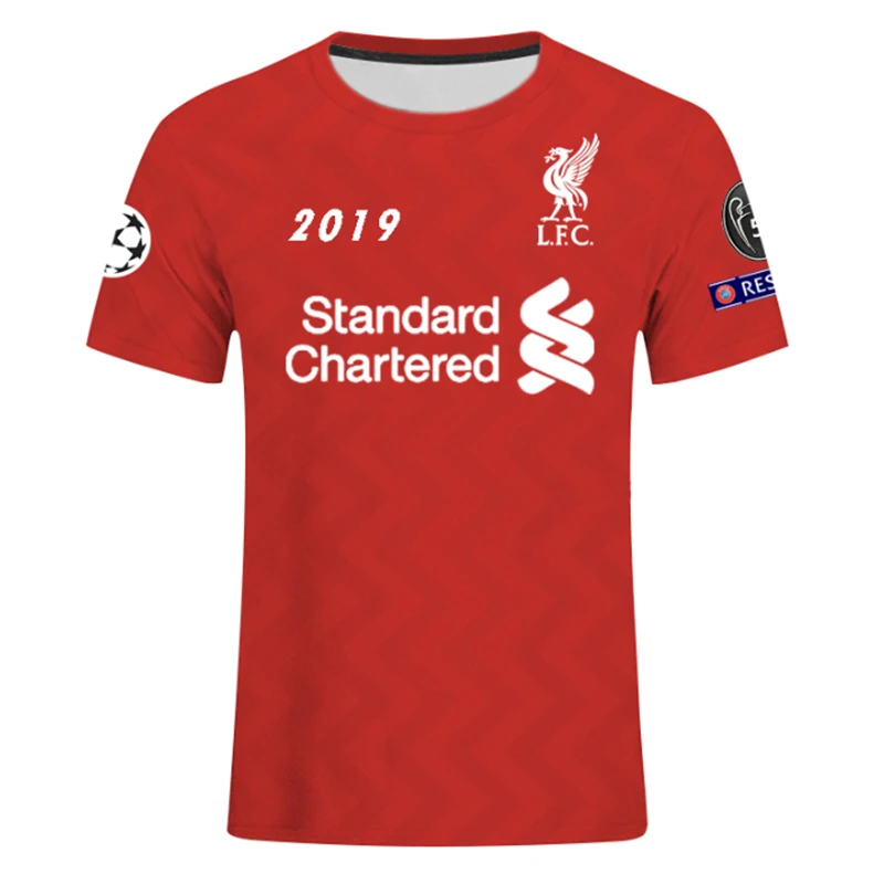 3D Print UEFA Champions League 2018 2019 Liverpool Football Club VS F.C.Barcelona T Shirt Men RoundNeck Football Jerseys T Shirt
3D Print UEFA Champions League 2018 2019 Liverpool Football Club VS F.C.Barcelona T Shirt Men RoundNeck Football Jerseys T Shirt