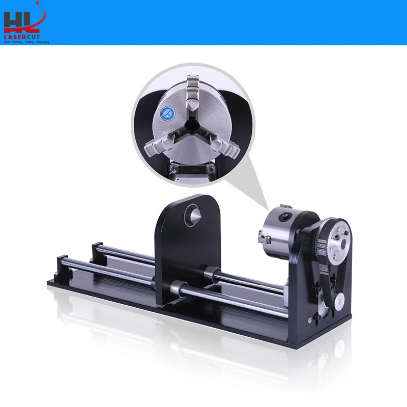 CNC Router Rotary Axis Rotary Attachment For CO2 Laser Engraving Cutting Machine With 80mm Tailstock A-Axis Rotational
CNC Router Rotary Axis Rotary Attachment For CO2 Laser Engraving Cutting Machine With 80mm Tailstock A-Axis Rotational