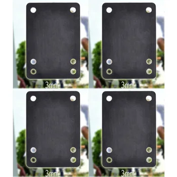 4pcs 0.12"/3.0mm Soft Skateboard Riser Shock Proof Pads Longboard Shockpads Skateboard Accessories Bat Board Supplies
4pcs 0.12"/3.0mm Soft Skateboard Riser Shock Proof Pads Longboard Shockpads Skateboard Accessories Bat Board Supplies