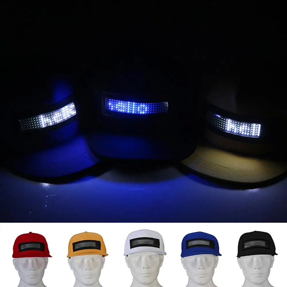 New Arrival LED Screen Letter Display Baseball Cap Cool Party Performance Decor Hat
New Arrival LED Screen Letter Display Baseball Cap Cool Party Performance Decor Hat