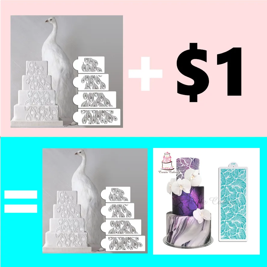 Peacock Spray Cake Stencil Set, Cake Side Stencil, Stencil for cake decorating, Wall Decorating Stencil
Peacock Spray Cake Stencil Set, Cake Side Stencil, Stencil for cake decorating, Wall Decorating Stencil