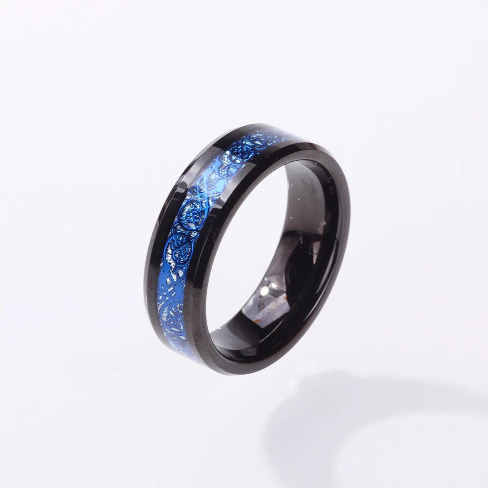 SoulMen Customize whole 10pcs Blue Dragon & silver Fiber Inlay Mens Tungsten Carbide Rings Wedding Band Jewelry
SoulMen Customize whole 10pcs Blue Dragon & silver Fiber Inlay Mens Tungsten Carbide Rings Wedding Band Jewelry