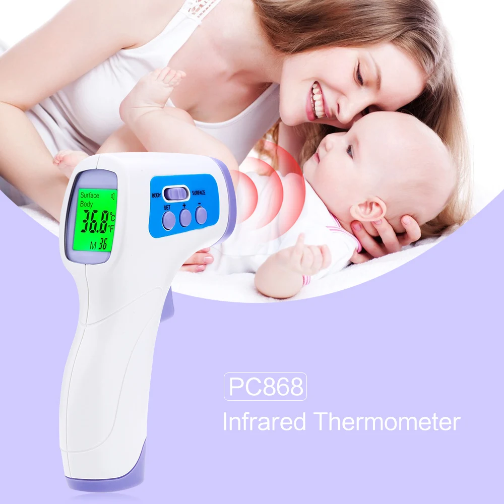 Brand New Infrared Thermometer Baby Digital Termomete Forehead IR Temperature Gun Adult Non-contact Temperature Measurement Tool
Brand New Infrared Thermometer Baby Digital Termomete Forehead IR Temperature Gun Adult Non-contact Temperature Measurement Tool