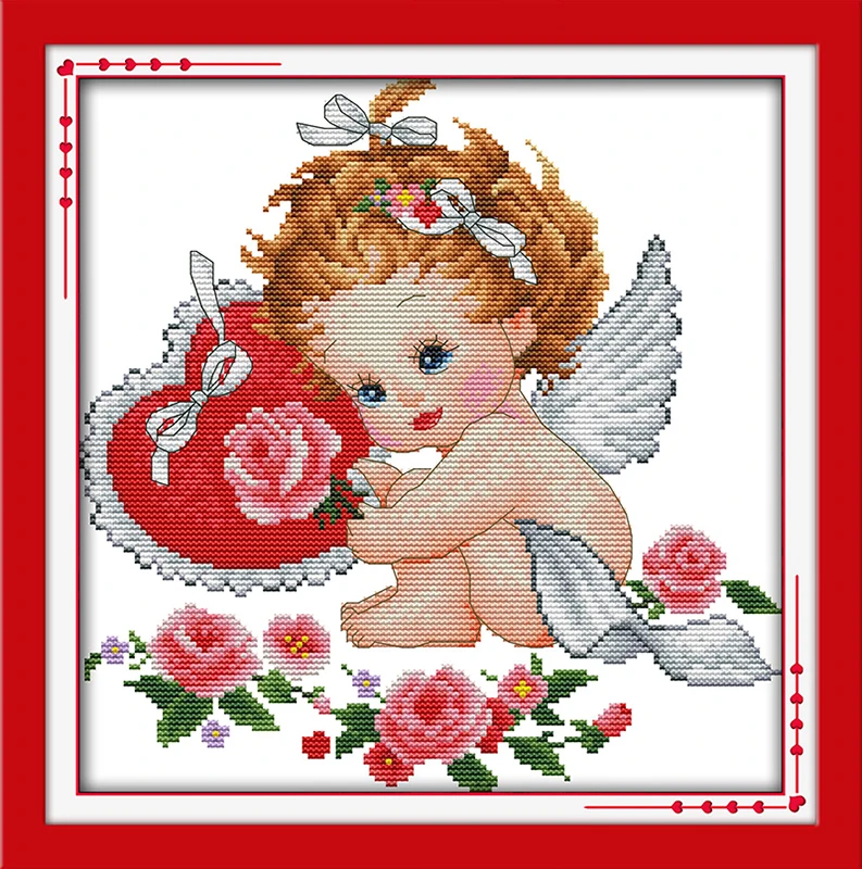 Angel's wings cotton DMC home decor canvas Cross Stitch kit people 14ct white 11ct print embroidery DIY handmade needlework wall
Angel's wings cotton DMC home decor canvas Cross Stitch kit people 14ct white 11ct print embroidery DIY handmade needlework wall