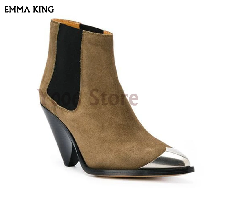 NEW Spring/Autumn Metal Cover Pointed Toe Spike Heels Ankle Boots For Women Booties Fashion Botas Mujer2019 Fashion Shoes Woman
NEW Spring/Autumn Metal Cover Pointed Toe Spike Heels Ankle Boots For Women Booties Fashion Botas Mujer2019 Fashion Shoes Woman