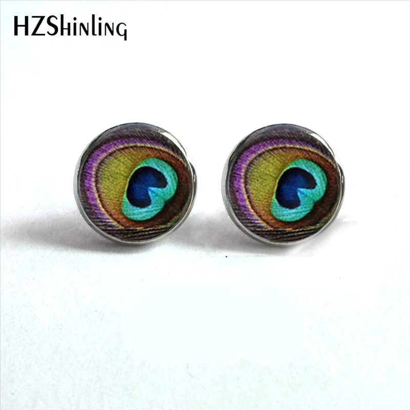 NES-00107 Peacock Feather Stud Earrings Eye of the Peacock Ear Studs Peacock Jewelry Glass Dome Earrings For Women HZ4
NES-00107 Peacock Feather Stud Earrings Eye of the Peacock Ear Studs Peacock Jewelry Glass Dome Earrings For Women HZ4