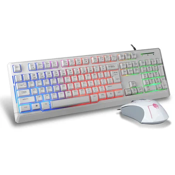 T7200 USB Wired Gaming Keyboard Office Keyboards and Optical Mouse Combo Set 1600 DPI Adjustable with Backlit for Laptop Desktop
T7200 USB Wired Gaming Keyboard Office Keyboards and Optical Mouse Combo Set 1600 DPI Adjustable with Backlit for Laptop Desktop